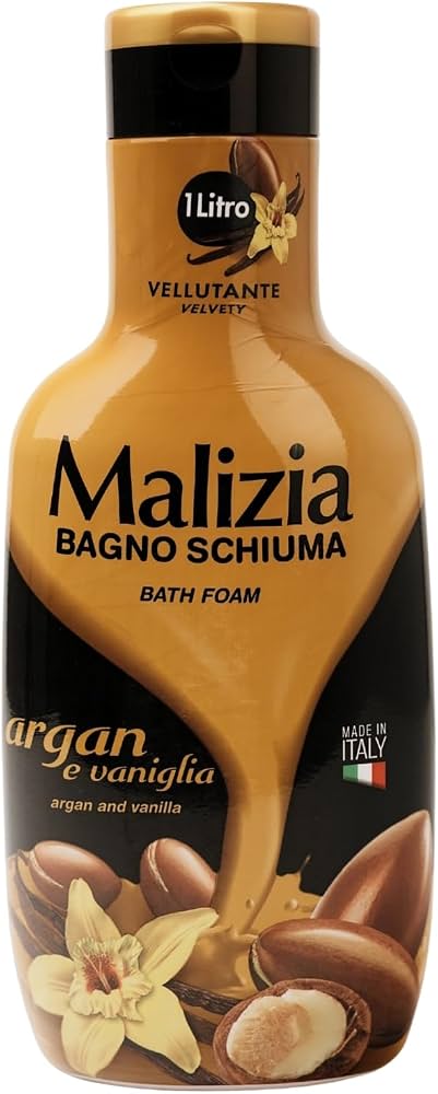 Malizia Bagno Schiuma Argan e Vaniglia 1L
