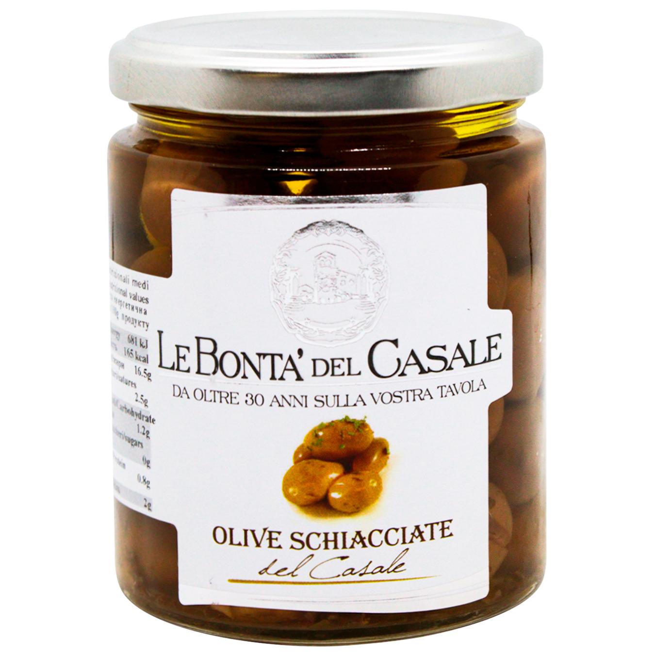 Le Bonta`del Casale Olive Schiacciate del Casale (280g)